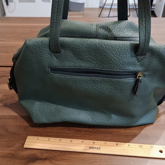 a.n.a Teal Leather Shoulder Bag with Gold Accents - Picture 2 of 10